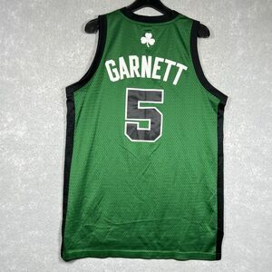 Authentic Adidas Boston Celtics Jersey Kevin Garnett #5 Green/ Black Large SEWN